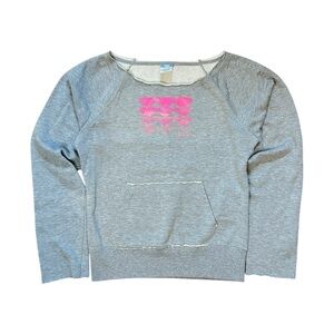 Grey Roxy Off Shoulder Sweatshirt